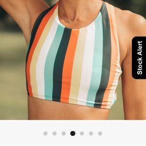 ISO Albion fit Gigi stripe crop & midi bottoms